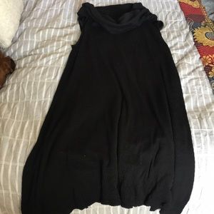 Cow neck sleeveless dress